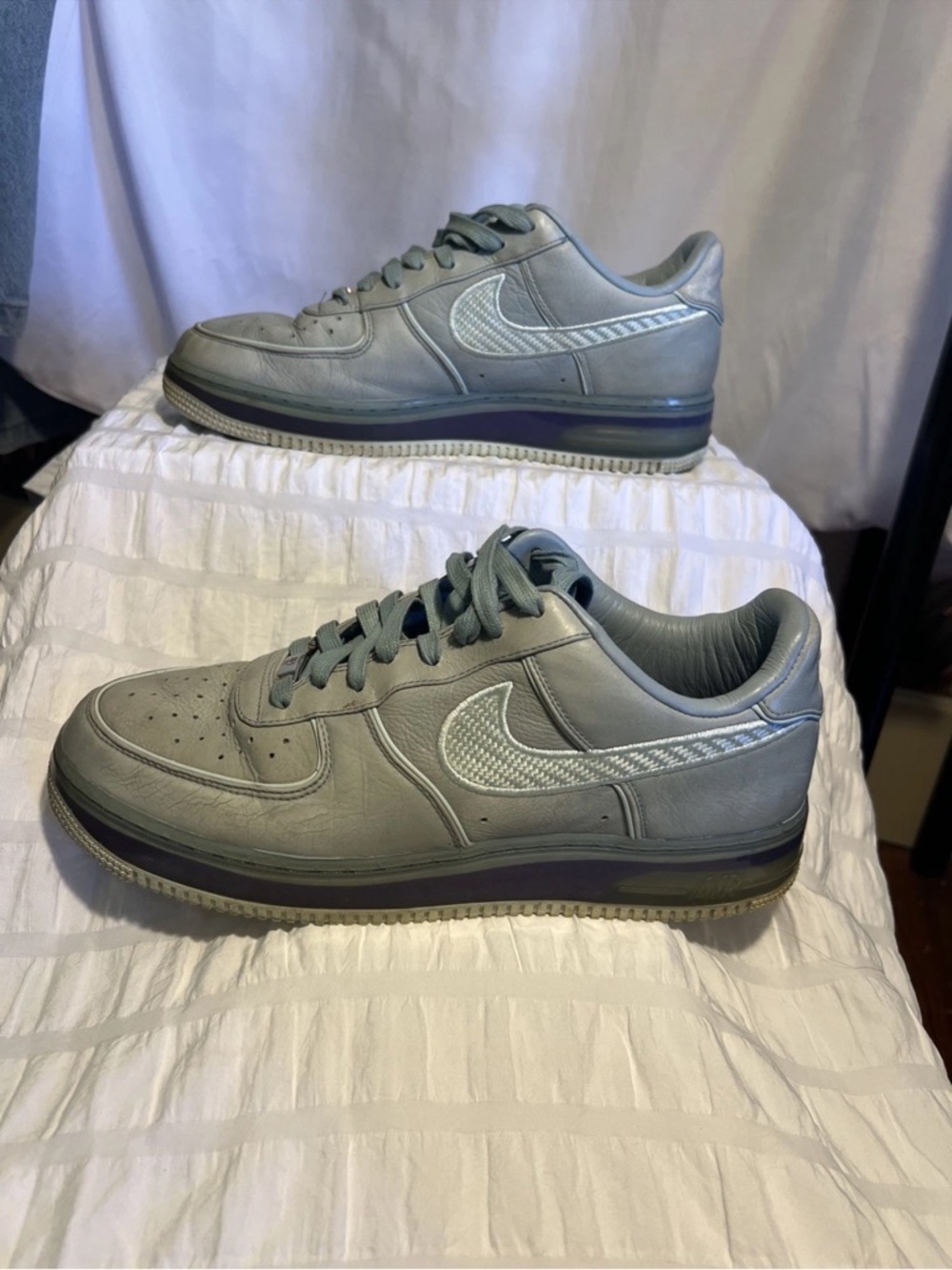 Rare Ocean Cube/Fiberglass Nike Air Force 1 World Love Story M 12